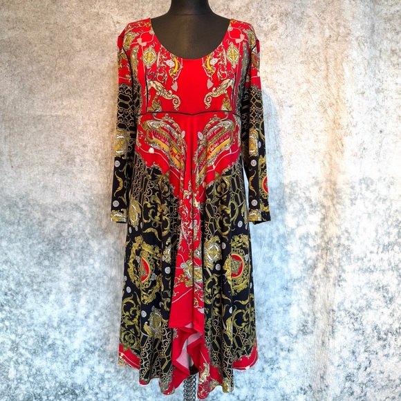 eva varro Dresses & Skirts - Eva Varro Art to Wear Asymmetrical Dress - L